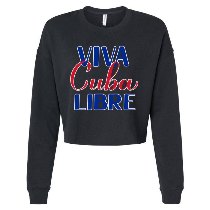 Viva Cuba Libre Cropped Pullover Crew