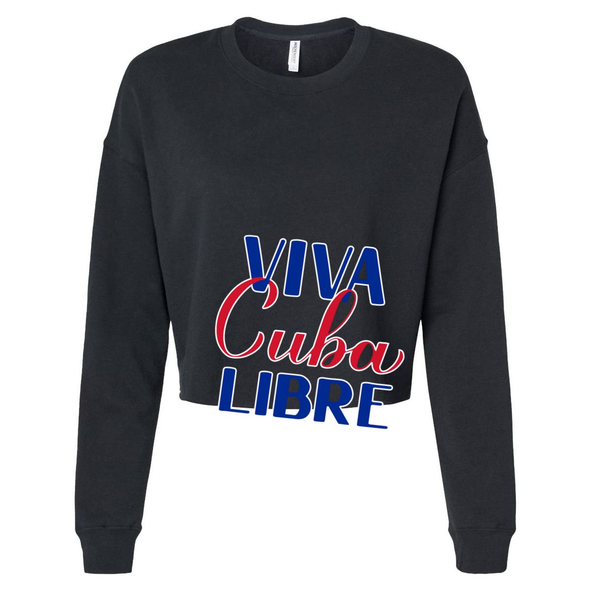 Viva Cuba Libre Cropped Pullover Crew