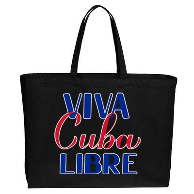 Viva Cuba Libre Cotton Canvas Jumbo Tote