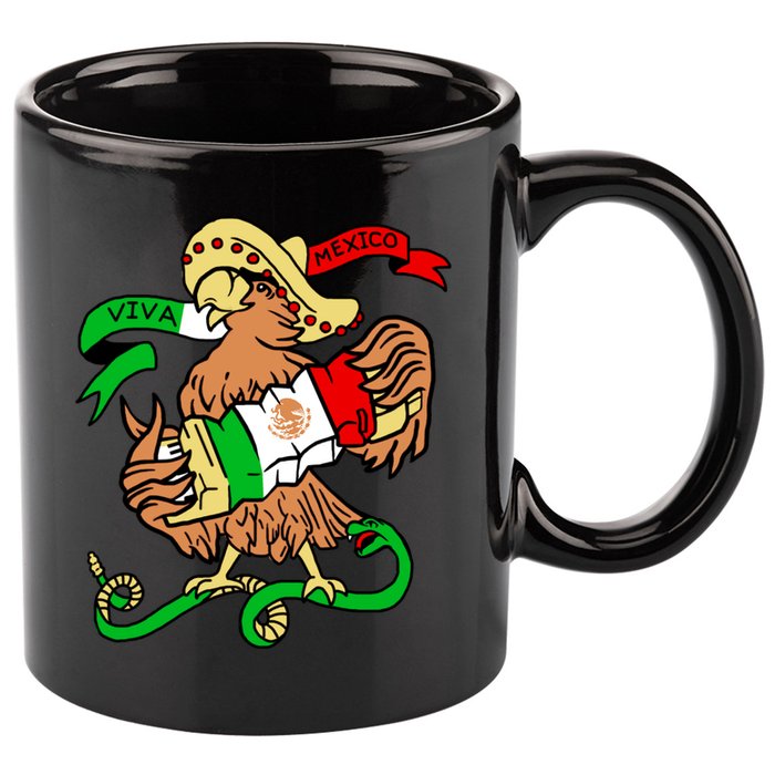 Viva Mexico 11oz C Handle Ceramic Mug
