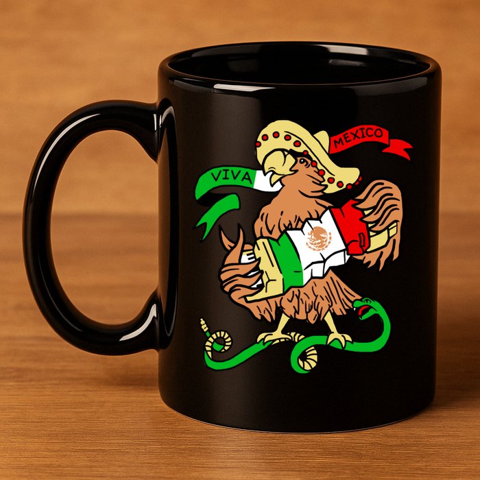 Viva Mexico 11oz C Handle Ceramic Mug
