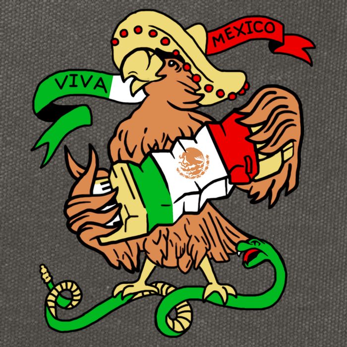 Viva Mexico Cotton Canvas Backpack