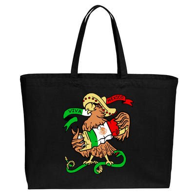 Viva Mexico Cotton Canvas Jumbo Tote