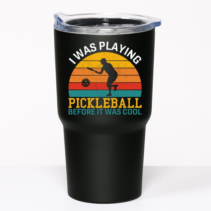 Vintage I Was Playing Pickleball Before It Was Cool Tumbler