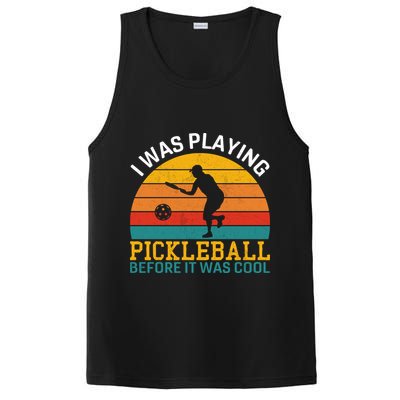 Vintage I Was Playing Pickleball Before It Was Cool PosiCharge Competitor Tank