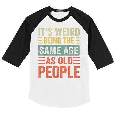 Vintage It's Weird Shirts For Men Women Funny Sarcasm Quote Baseball Sleeve Shirt