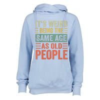 Vintage It's Weird Shirts For Men Women Funny Sarcasm Quote Womens Funnel Neck Pullover Hood