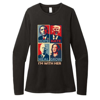 Vintage Im With Her Vote Kamala Harris 2024 Womens CVC Long Sleeve Shirt