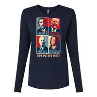 Vintage Im With Her Vote Kamala Harris 2024 Womens Cotton Relaxed Long Sleeve T-Shirt