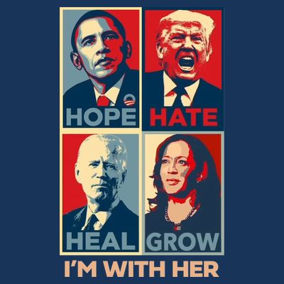 Vintage Im With Her Vote Kamala Harris 2024 T-Shirt