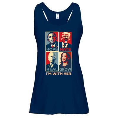 Vintage Im With Her Vote Kamala Harris 2024 Ladies Essential Flowy Tank