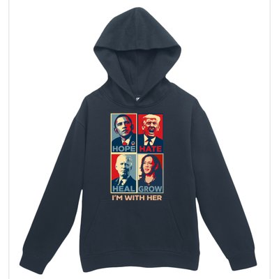 Vintage Im With Her Vote Kamala Harris 2024 Urban Pullover Hoodie