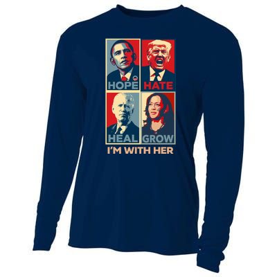 Vintage Im With Her Vote Kamala Harris 2024 Cooling Performance Long Sleeve Crew