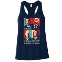 Vintage Im With Her Vote Kamala Harris 2024 Women's Racerback Tank