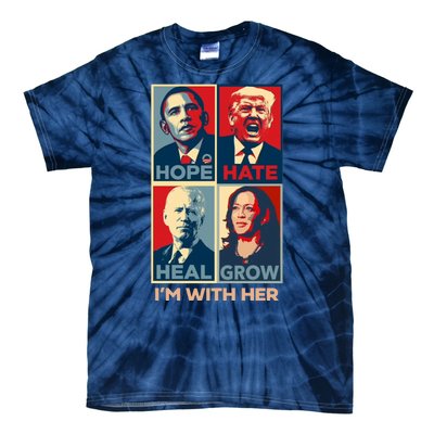 Vintage Im With Her Vote Kamala Harris 2024 Tie-Dye T-Shirt