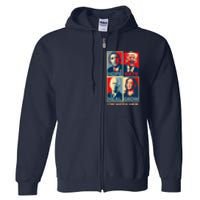 Vintage Im With Her Vote Kamala Harris 2024 Full Zip Hoodie