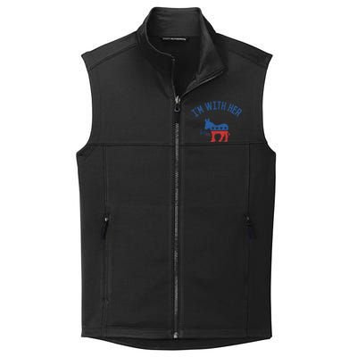 Vintage Im With Her Hillary Clinton Gift Collective Smooth Fleece Vest