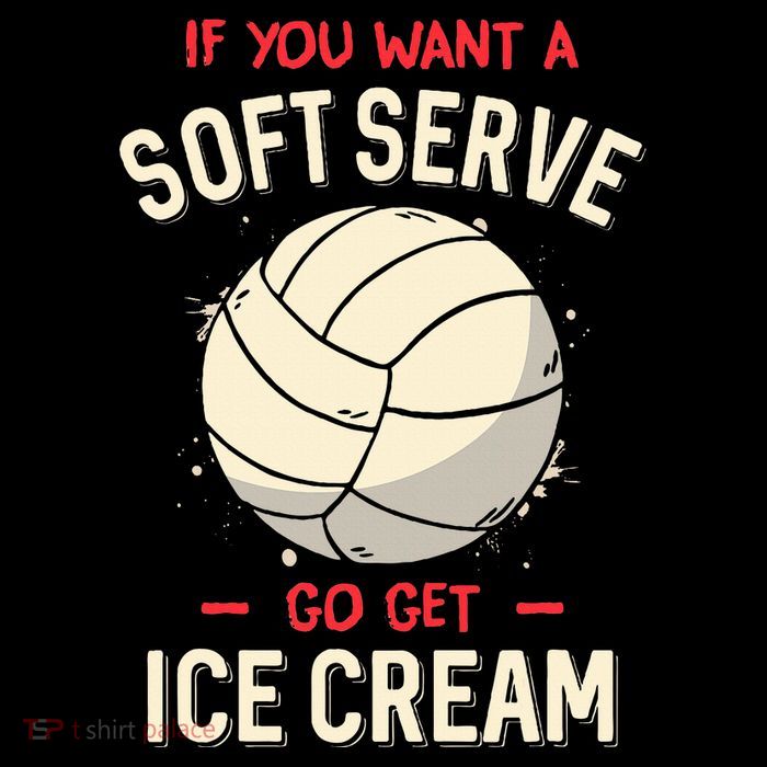 Volleyball If You Want A Soft Serve Voleyball Flat Bill Trucker Hat