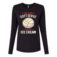 Volleyball If You Want A Soft Serve Go Get Ice Cream Womens Cotton Relaxed Long Sleeve T-Shirt