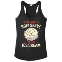 Volleyball If You Want A Soft Serve Go Get Ice Cream Ladies PosiCharge Competitor Racerback Tank