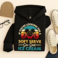 Vintage If You Looking For A Soft Serve Pickleball Gift Hoodie