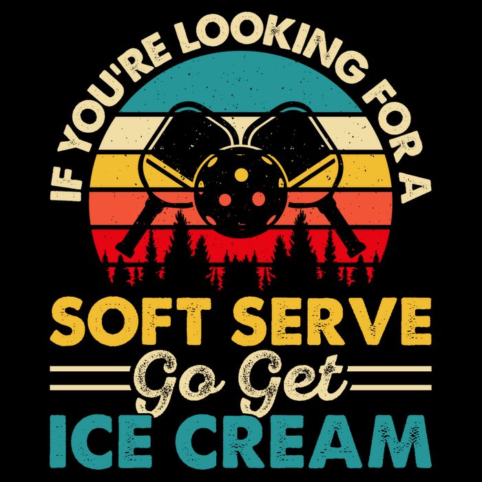Vintage If You Looking For A Soft Serve Pickleball Gift Hoodie