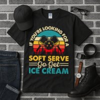Vintage If You Looking For A Soft Serve Pickleball Gift Tall T-Shirt