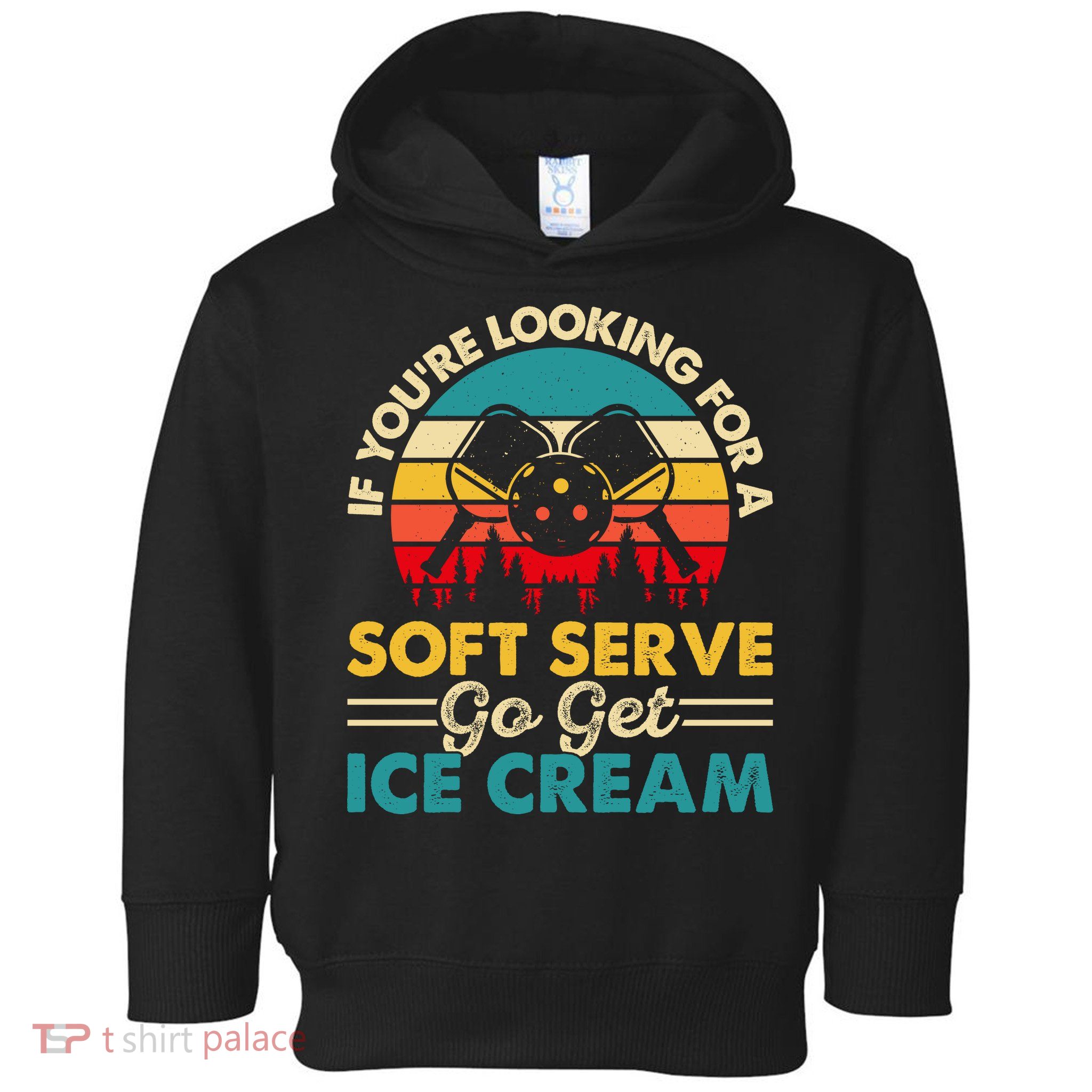 Vintage If You Looking For A Soft Serve Pickleball Gift Toddler Hoodie