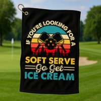 Vintage If You Looking For A Soft Serve Pickleball Gift Golf Towel