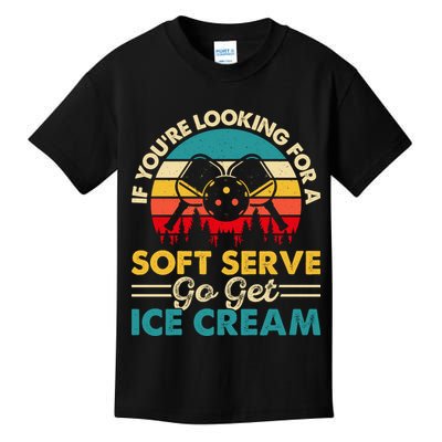 Vintage If You Looking For A Soft Serve Pickleball Gift Kids T-Shirt