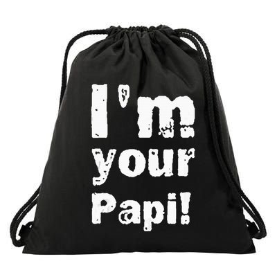 Vintage Im Your Papi Tank Top Drawstring Bag