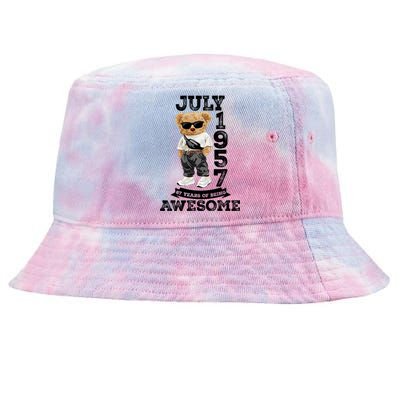 Vintage July 1957 67th Birthday Gifts 67 Year Old Tie-Dyed Bucket Hat