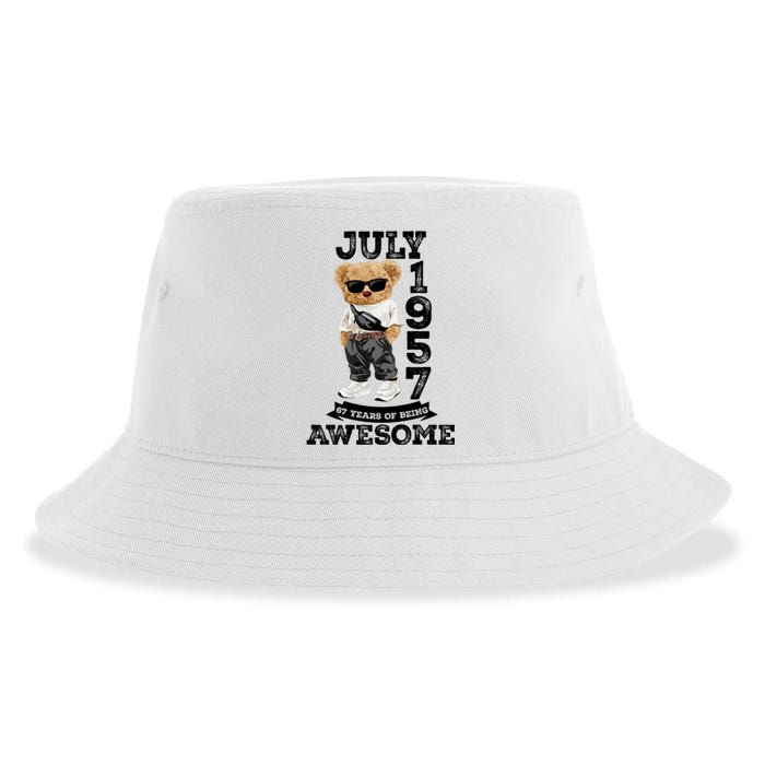 Vintage July 1957 67th Birthday Gifts 67 Year Old Sustainable Bucket Hat