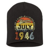 Vintage July 1946 Limited Edition 77th Bday 77 Years Old Short Acrylic Beanie