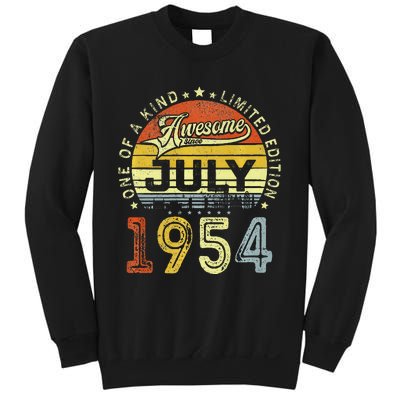 Vintage July 1954 Limited Edition 69th Bday 69 Years Old Sweatshirt