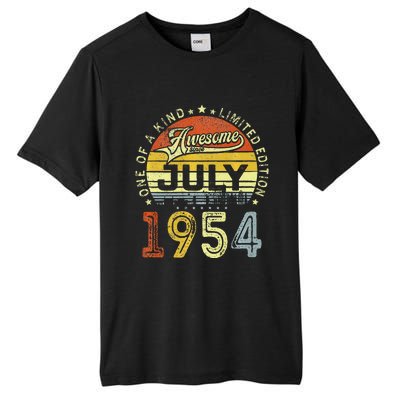 Vintage July 1954 Limited Edition 69th Bday 69 Years Old Tall Fusion ChromaSoft Performance T-Shirt