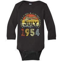 Vintage July 1954 Limited Edition 69th Bday 69 Years Old Baby Long Sleeve Bodysuit