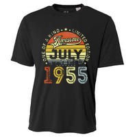 Vintage July 1955 Limited Edition 68th Bday 68 Years Old Cooling Performance Crew T-Shirt