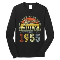 Vintage July 1955 Limited Edition 68th Bday 68 Years Old Long Sleeve Shirt