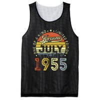 Vintage July 1955 Limited Edition 68th Bday 68 Years Old Mesh Reversible Basketball Jersey Tank