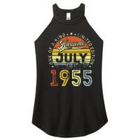 Vintage July 1955 Limited Edition 68th Bday 68 Years Old Women's Perfect Tri Rocker Tank