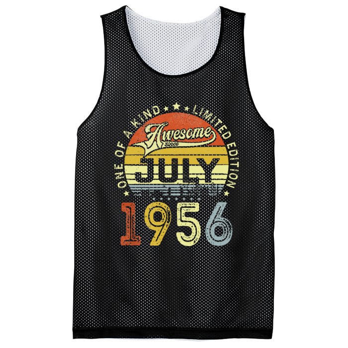 Vintage July 1956 Limited Edition 67th Bday 67 Years Old Mesh Reversible Basketball Jersey Tank