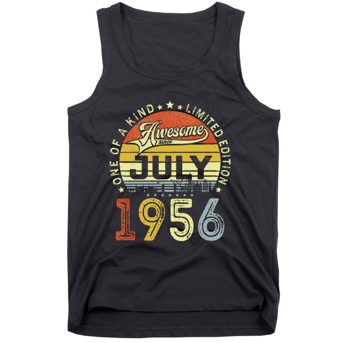 Vintage July 1956 Limited Edition 67th Bday 67 Years Old Tank Top