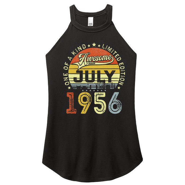 Vintage July 1956 Limited Edition 67th Bday 67 Years Old Women's Perfect Tri Rocker Tank