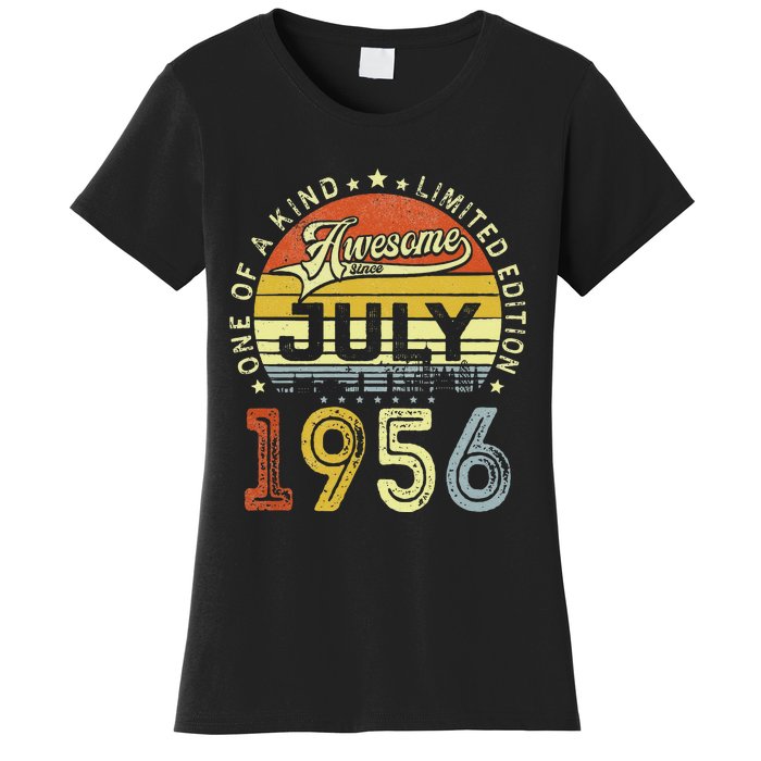 Vintage July 1956 Limited Edition 67th Bday 67 Years Old Women's T-Shirt