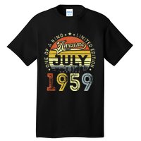 Vintage July 1959 Limited Edition 64th Bday 64 Years Old Tall T-Shirt