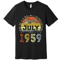 Vintage July 1959 Limited Edition 64th Bday 64 Years Old Premium T-Shirt