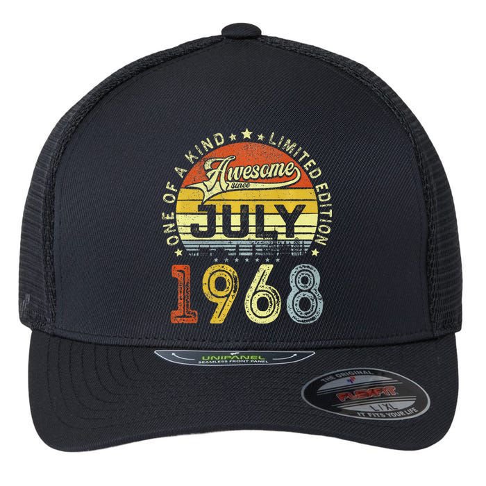 Vintage July 1968 Limited Edition 55th Bday 55 Years Old Flexfit Unipanel Trucker Cap