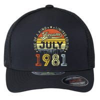 Vintage July 1981 Limited Edition 42nd Bday 42 Years Old Flexfit Unipanel Trucker Cap