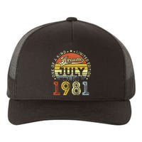 Vintage July 1981 Limited Edition 42nd Bday 42 Years Old Yupoong Adult 5-Panel Trucker Hat